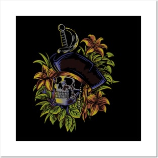 Skull Pirate Posters and Art